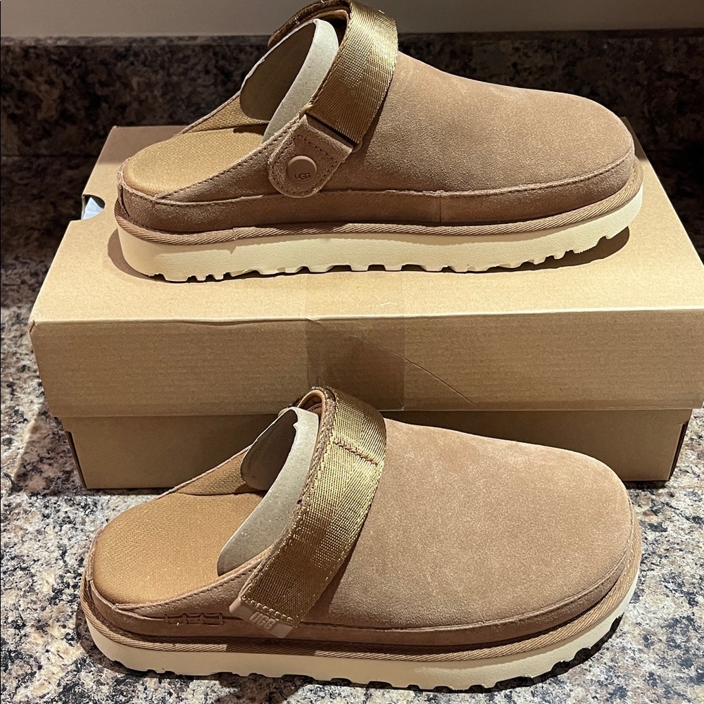 UGG Goldenstar Clogs In Chestnut - Picture 9 of 11